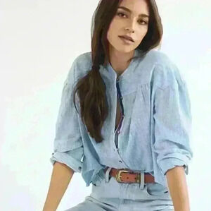 Pilcro Peasant Buttondown | Anthropologie |Size: XS